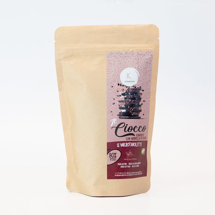 Cioccolato Fondente con granella di cacao Microtavolette 150 g