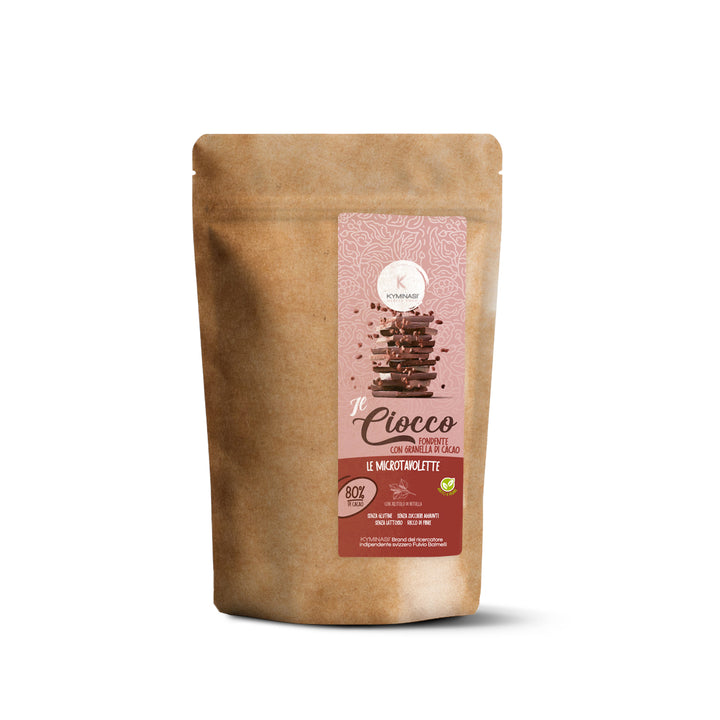 Cioccolato Fondente con granella di cacao Microtavolette 150 g