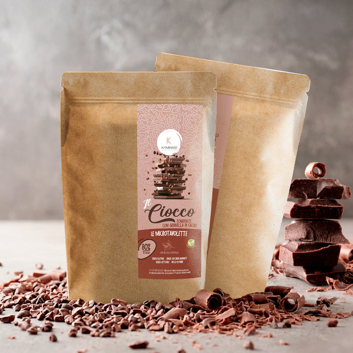 Cioccolato Fondente con granella di cacao Microtavolette 150 g